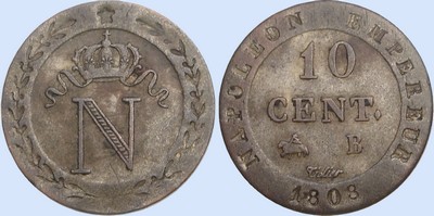 10 cent  l'N Couronne
